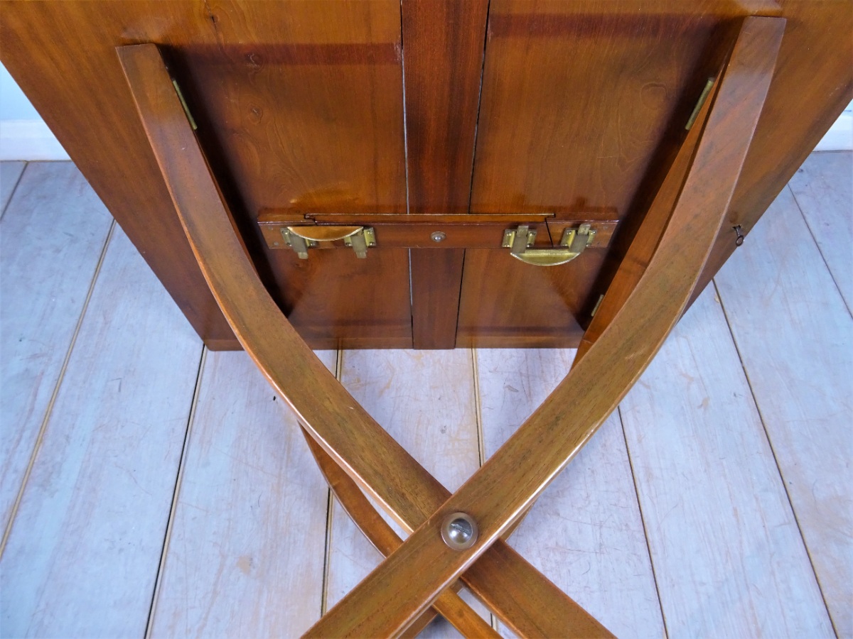 Mahogany Campaign Folding Desk Coaching Table